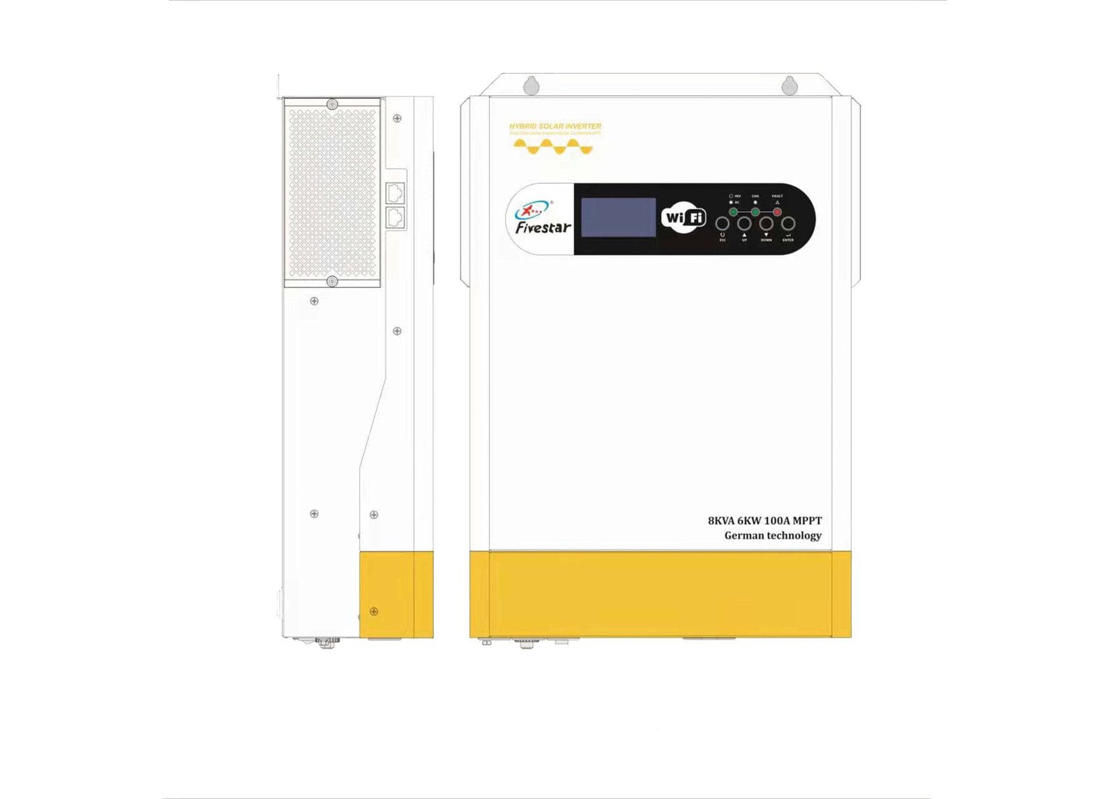 8.5Kva Fivestar Hybrid Inverter 1 to 3 Phase - Image 2